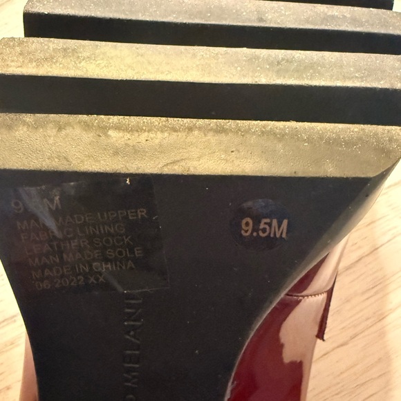 ANTONIO MELANI Burgundy Heeled Loafers - Picture 8 of 9